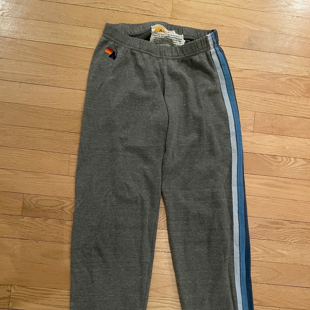 AVIATOR NATION SWEATS 5 stripes grey